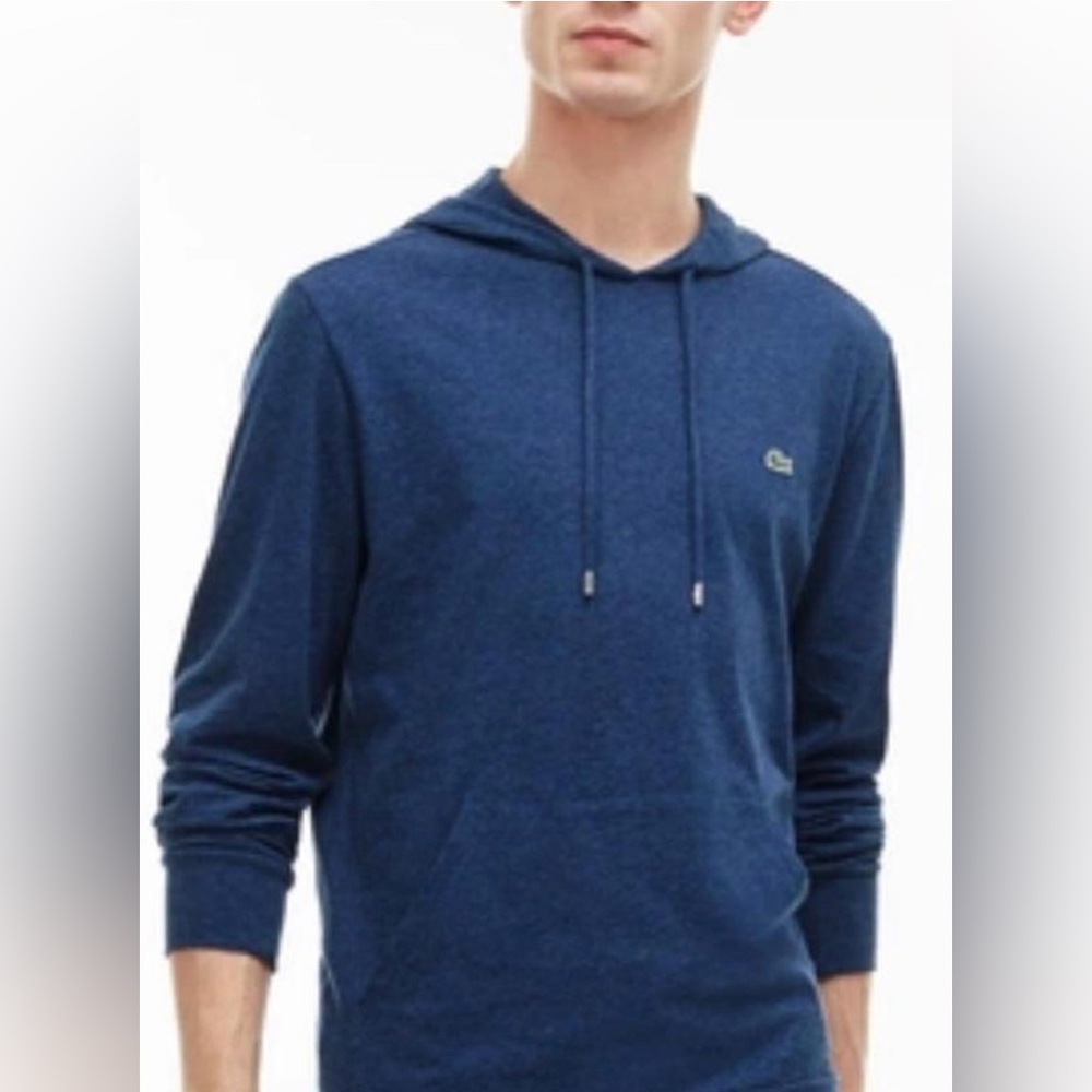 Men Lacoste Long Sleeve Hooded T-Shirt